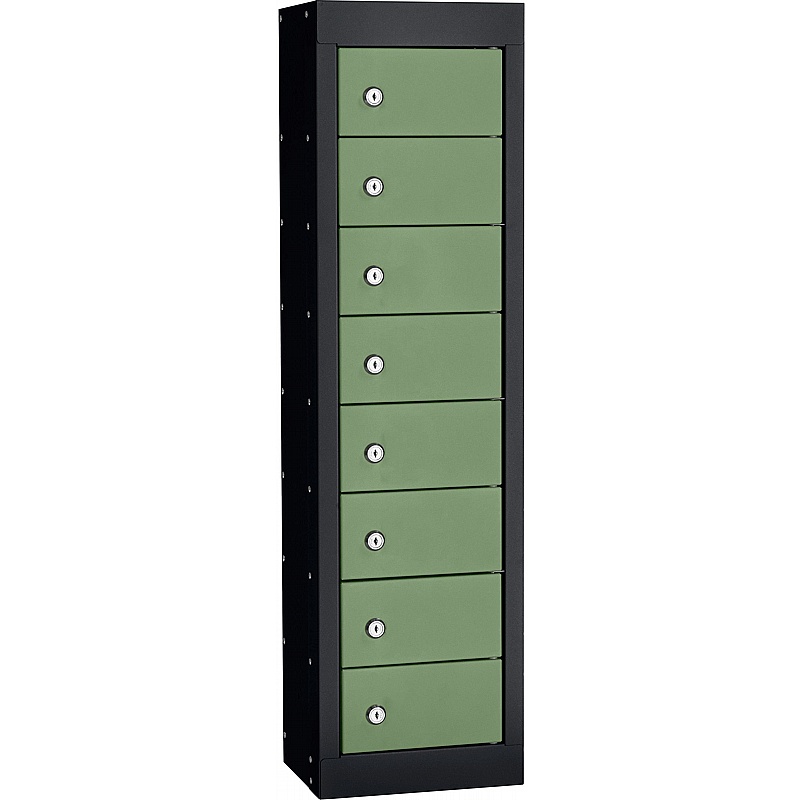 Stellar Probe Equinox Antibacterial 8 Compartment Personal Effects Lockers with Cam Lock - Lockers & Cloakroom