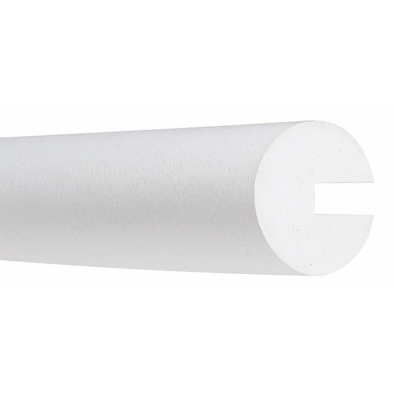 Traffic-Line White Semi-Circular Profile Impact Protection Barrier - Premises