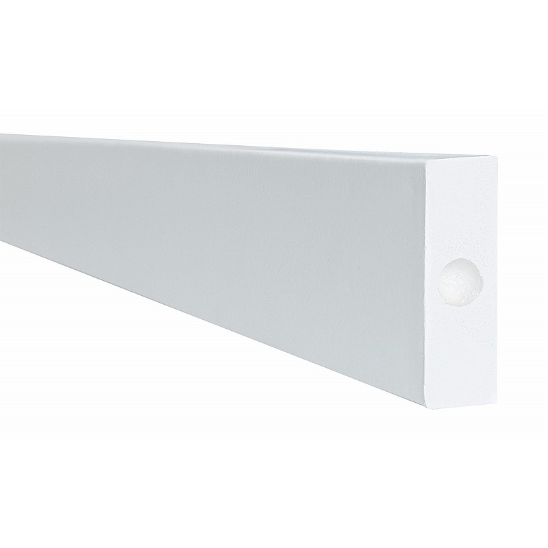 Traffic-Line White Rectangular Surface Impact Protection Barrier - Premises