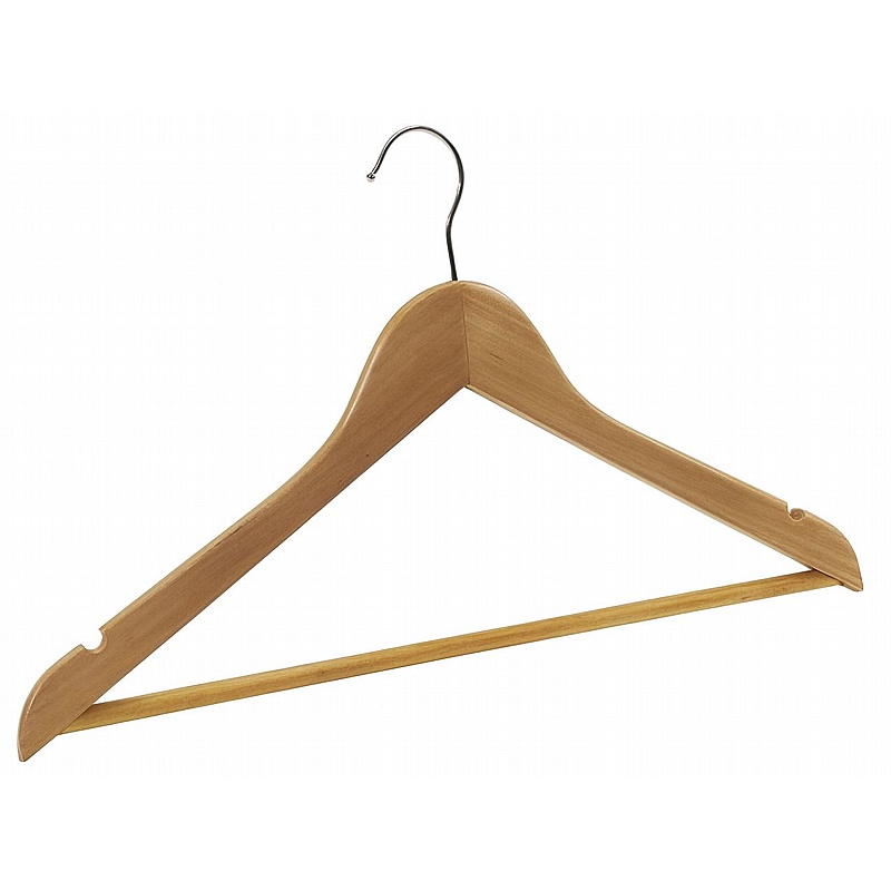 Woody Wooden Coat Hangers - Pack of 25 - Office Furniture