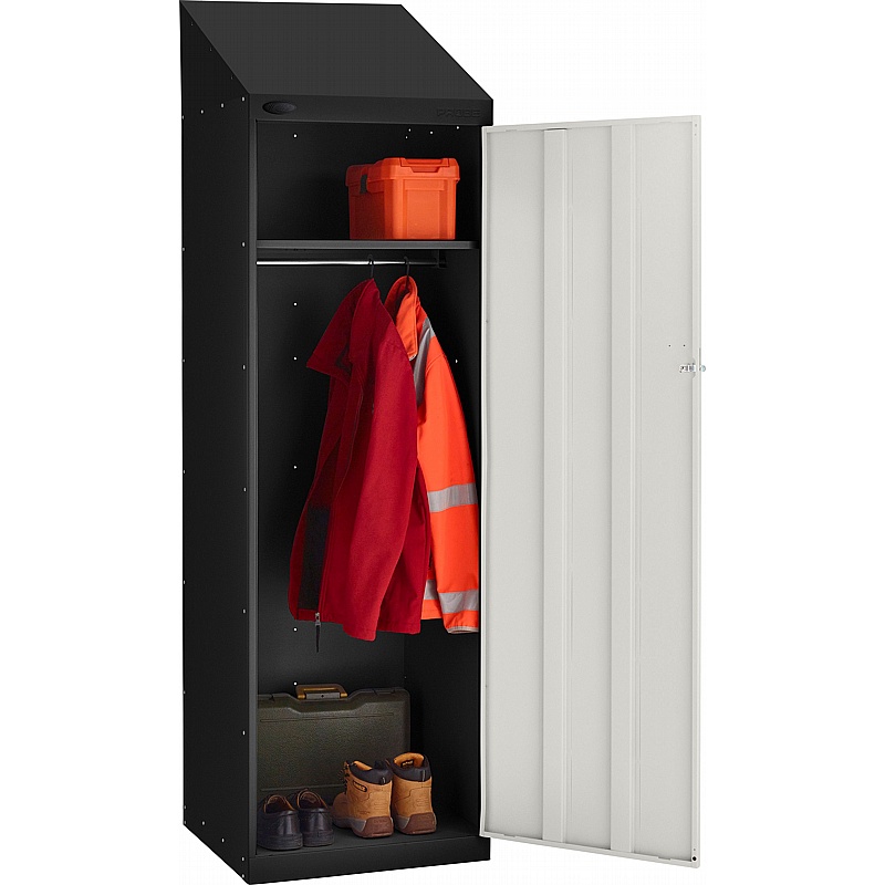 Stellar Probe Antibacterial Sloping Top 2 Compartment Crew Lockers with Cam Lock - Lockers & Cloakroom