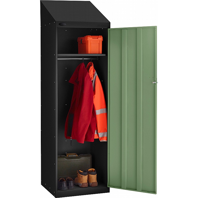 Stellar Probe Equinox Antibacterial Sloping Top 2 Compartment Crew Lockers with Cam Lock - Lockers & Cloakroom