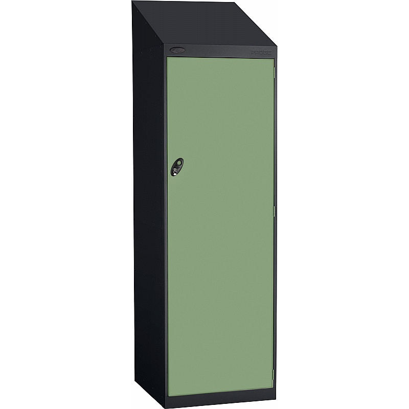 Stellar Probe Equinox Antibacterial Sloping Top 2 Compartment Crew Lockers with Hasp and Staple Lock - Lockers & Cloakroom