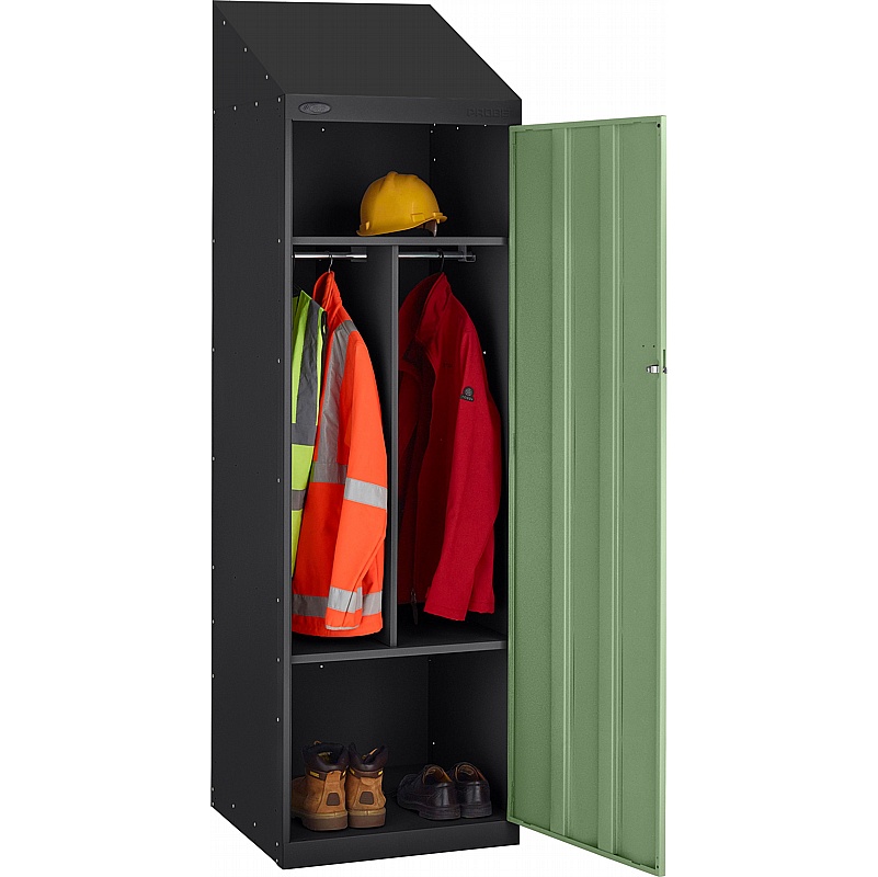 Stellar Probe Equinox Antibacterial Sloping Top 4 Compartment Crew Lockers with Cam Lock - Lockers & Cloakroom