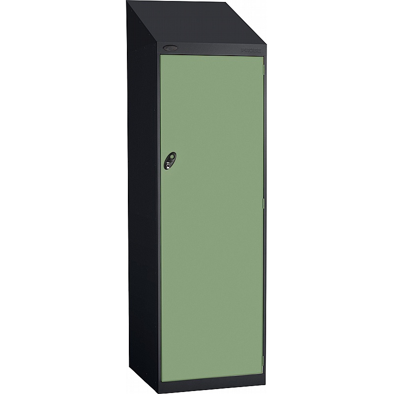 Stellar Probe Equinox Antibacterial Sloping Top 4 Compartment Crew Lockers with Hasp and Staple Lock - Lockers & Cloakroom