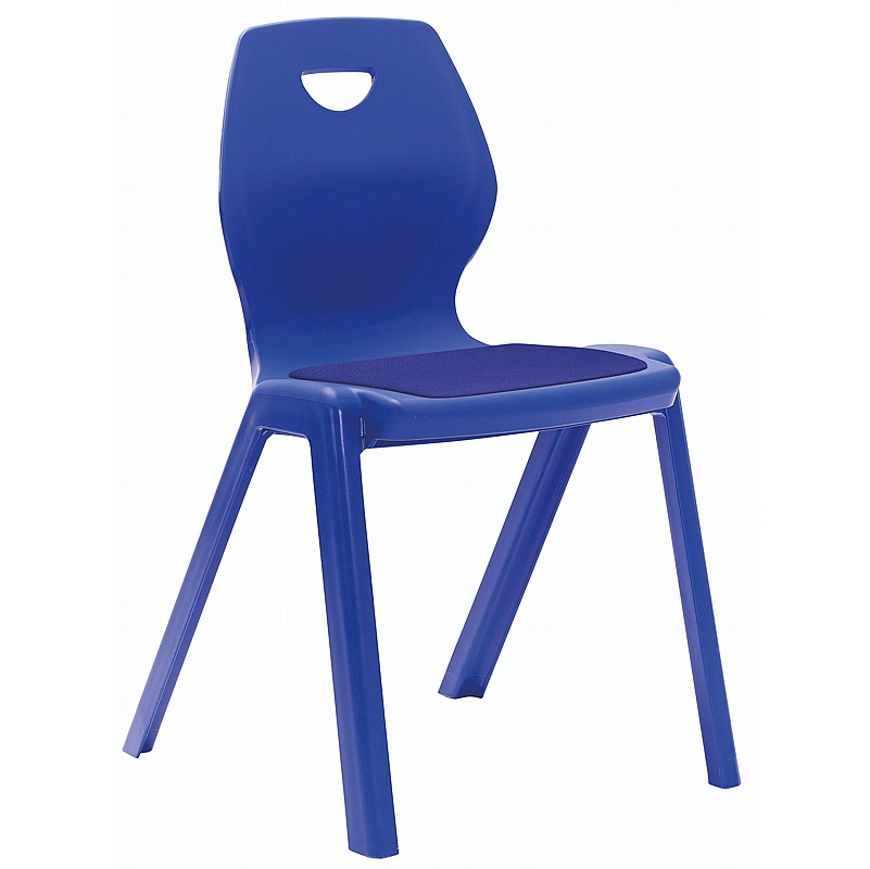 Flaire Upholstered Ergonomic One Piece School Chairs - Education