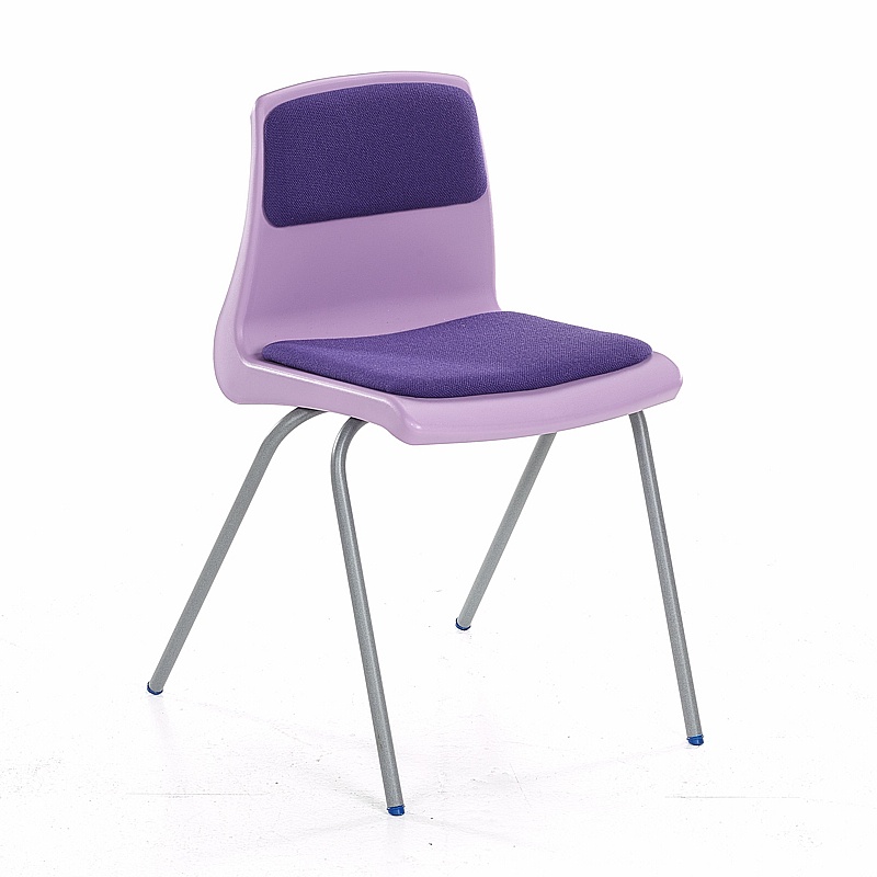 NP Upholstered Ergonomic Poly Stacking School Chairs - Education