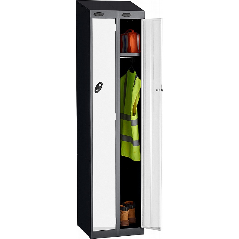 Stellar Probe Antibacterial Sloping Top Twin Door Lockers with Cam Lock - Lockers & Cloakroom