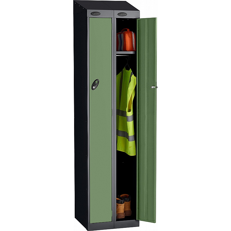 Stellar Probe Equinox Antibacterial Sloping Top Twin Door Lockers with Cam Lock - Lockers & Cloakroom