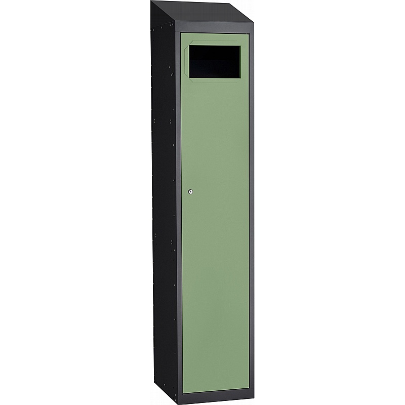 Stellar Probe Equinox Antibacterial Sloping Top Garment Collector Locker with Cam Lock - Lockers & Cloakroom