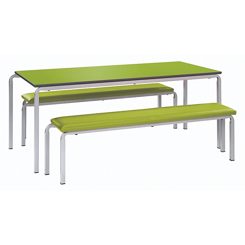 Gala Crush Bent Dining Table and Bench Set - Office Furniture