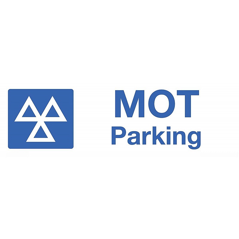 MOT Parking Self-Adhesive Signs - Premises