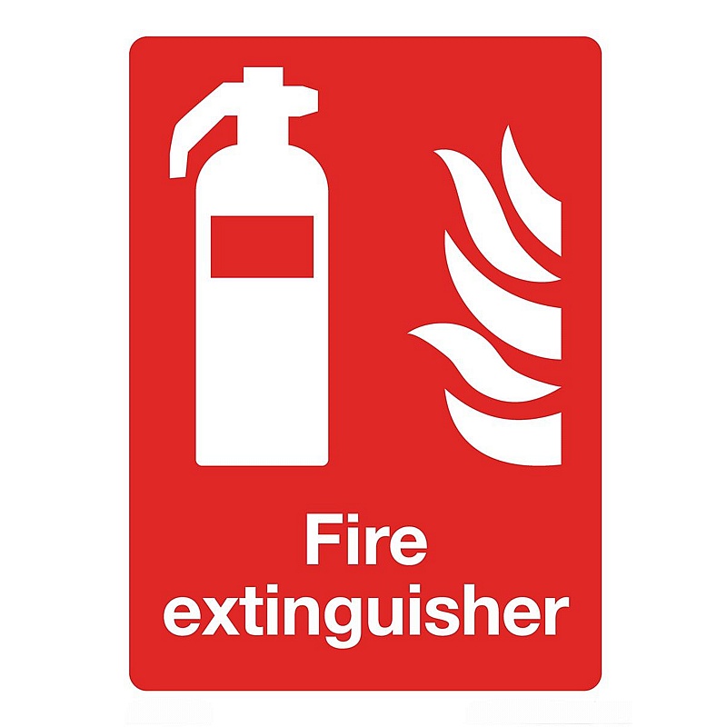 Fire Extinguisher Self-Adhesive Signs - Premises