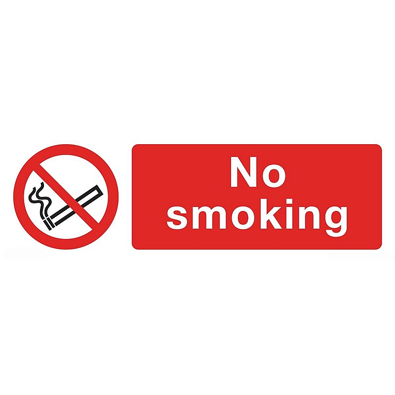 No Smoking Self-Adhesive Signs - Premises