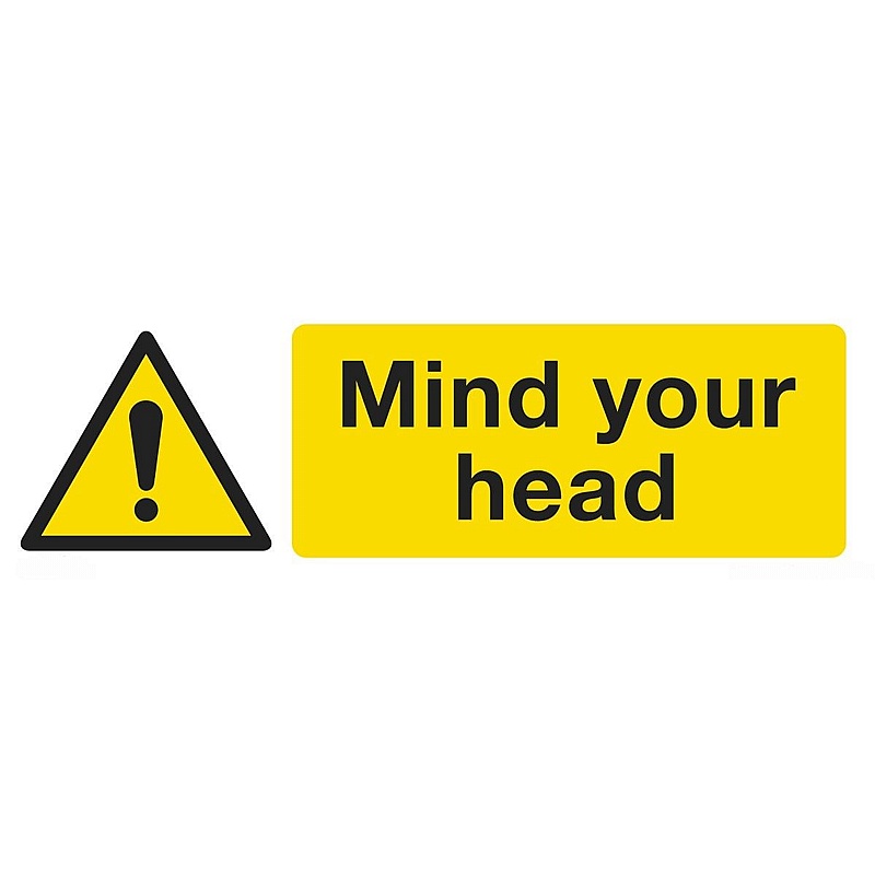 Mind Your Head Self-Adhesive Signs - Premises