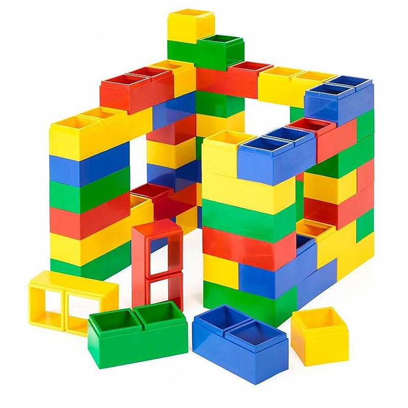 Plasbric 55 Brick Pack Building Blocks - Education