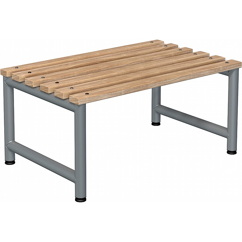 Stellar Probe Double Wooden Slat Changing and Cloakroom Benches - Education