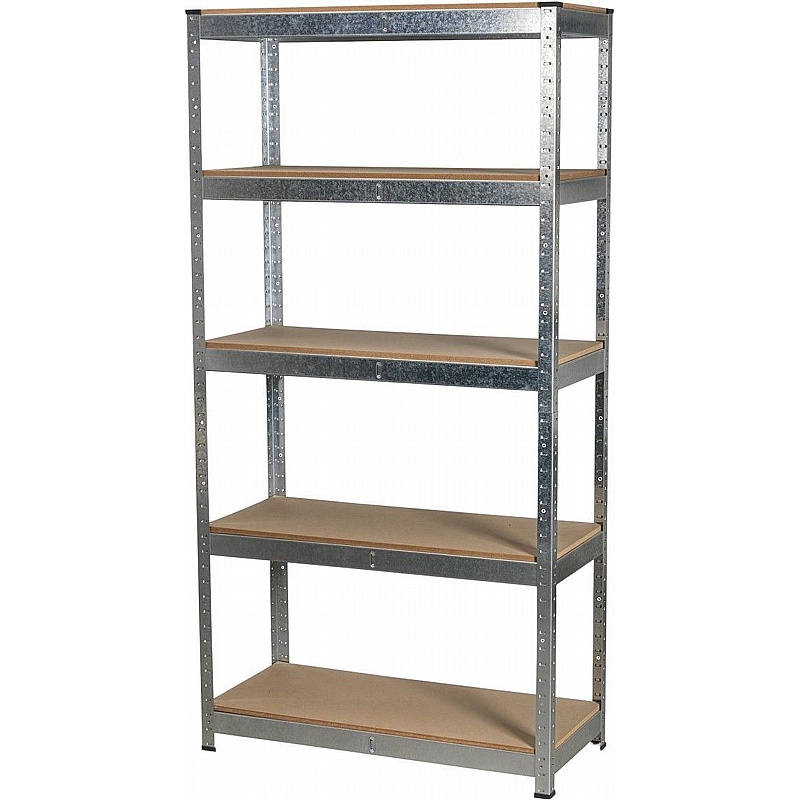 Galvanised Mgl Racking RackIt 350kg Galvanised Steel Boltless 5 Tier Racking from our Shelving ...