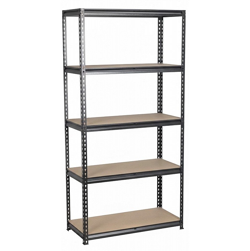 RackIt 200kg Boltless Black 5 Tier Racking - Storage Solutions