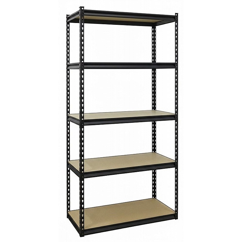 RackIt 340kg Boltless Black 5 Tier Racking - Storage Solutions