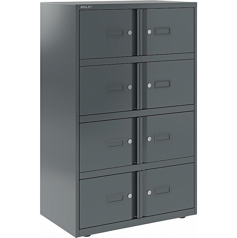 Bisley Essentials 8 Person Metal Office Lockers - Lockers & Cloakroom