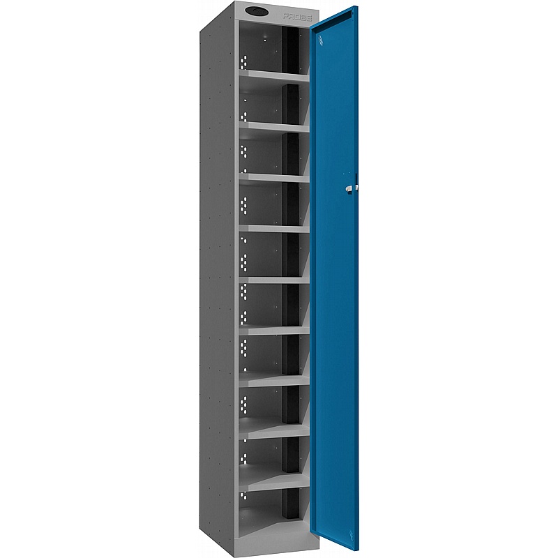 Stellar PowerBox Probe 10 Compartment Laptop and Tablet Charging Cupboard with Cam Lock - Lockers & Cloakroom