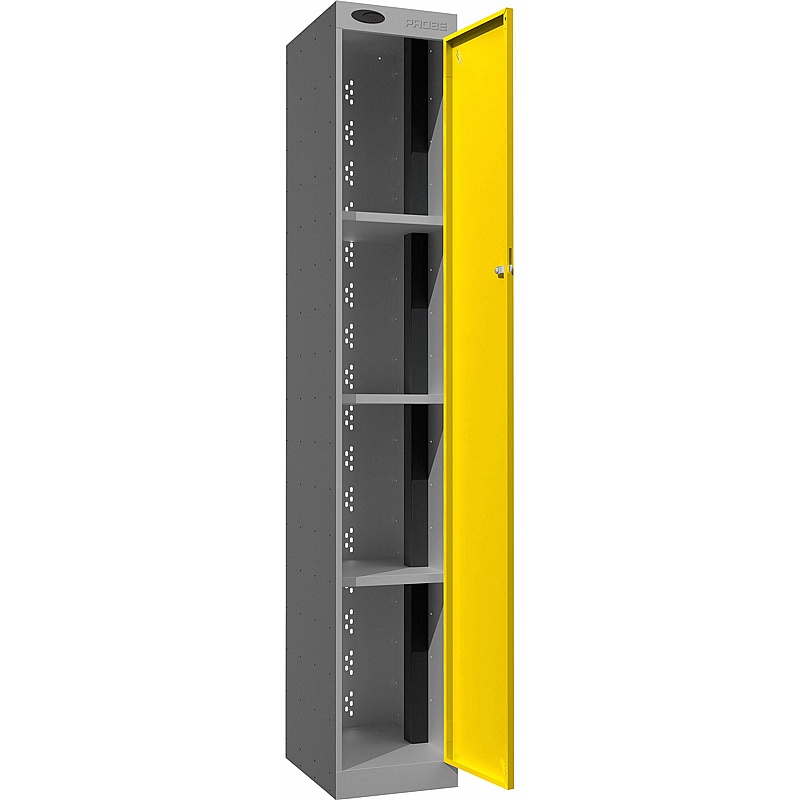 Stellar PowerBox Probe Equinox 4 Compartment Laptop and Tablet Charging Cupboard with Hasp and Staple Lock - Lockers & Cloakroom