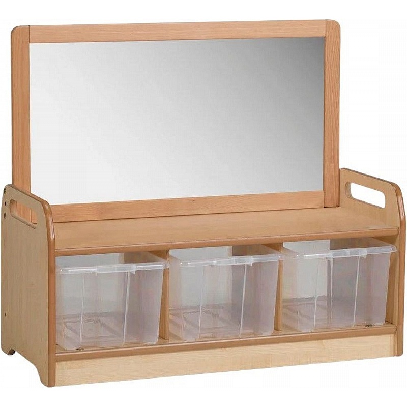 Tidy Tots Nursery Low Level Storage Unit with Mirror - Education