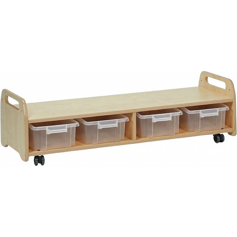 Arts and Design 4 Station Low Storage Trolley - Education