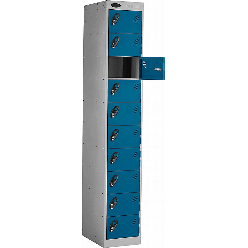 PowerBox Probe 10 Compartment Laptop and Tablet Charging Lockers with Hasp and Staple Lock - Lockers & Cloakroom