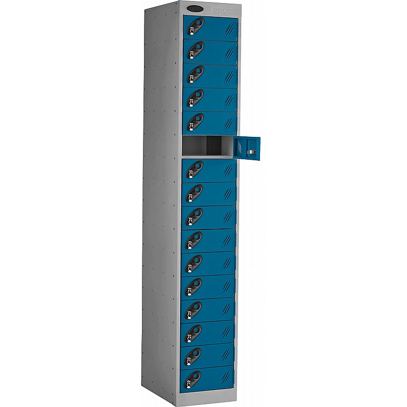 PowerBox Probe 16 Compartment Laptop and Tablet Charging Lockers with Hasp and Staple Lock - Lockers & Cloakroom
