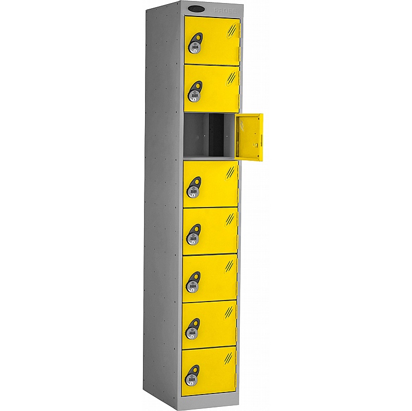 PowerBox Probe Equinox 8 Compartment Laptop and Tablet Charging Lockers with Manual Combination Lock - Lockers & Cloakroom