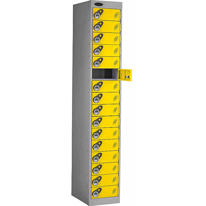 PowerBox Probe Equinox 16 Compartment Laptop and Tablet Charging Lockers with Manual Combination Lock - Lockers & Cloakroom