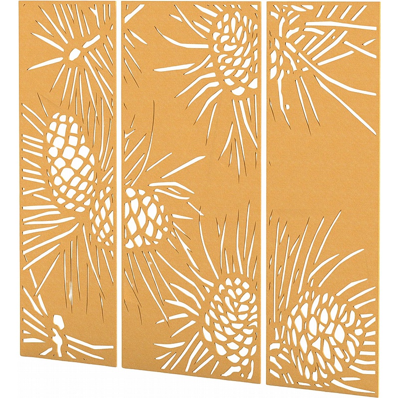 Sch! Pine Acoustic Wall Screens (3 Panels) - Office Furniture