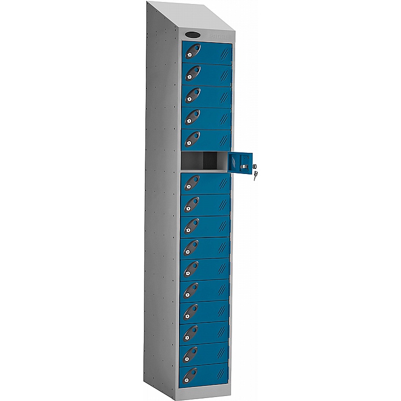 PowerBox Probe 16 Compartment Sloping Top Laptop and Tablet Charging Lockers with Cam Lock - Lockers & Cloakroom