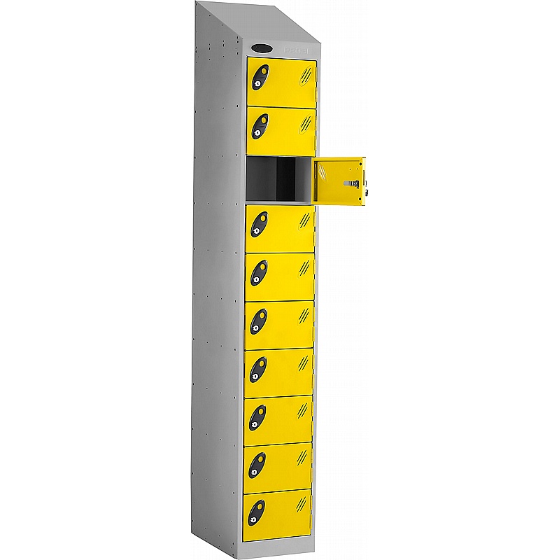 PowerBox Probe Equinox 10 Compartment Sloping Top Laptop and Tablet Charging Lockers with Cam Lock - Lockers & Cloakroom