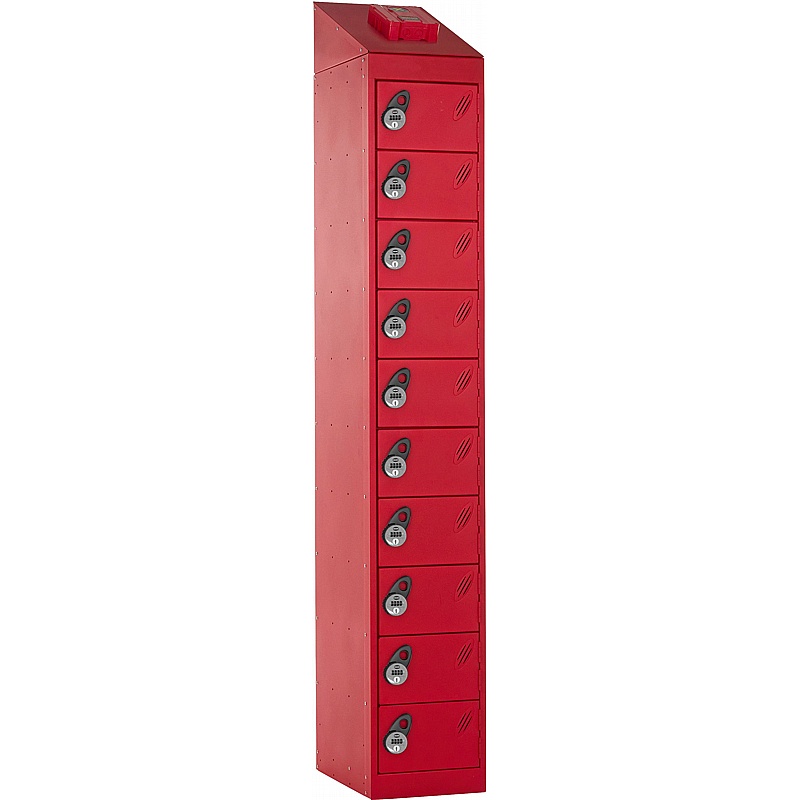 Stellar Probe AF-X Fire Suppression 10 Compartment Charging Lockers with Manual Combination Lock - Lockers & Cloakroom