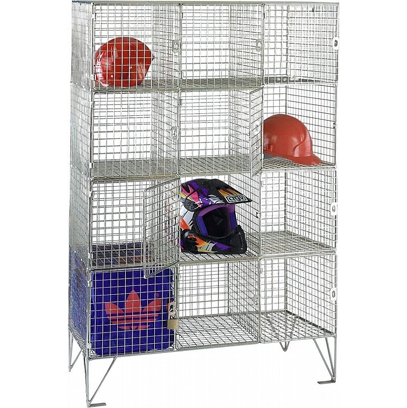 Ventra Premium 12 Person Wire Mesh Personal Effects Lockers - Lockers & Cloakroom