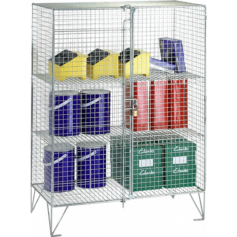 Ventra Premium Wire Mesh Double Door Cupboards - Lockers & Cloakroom