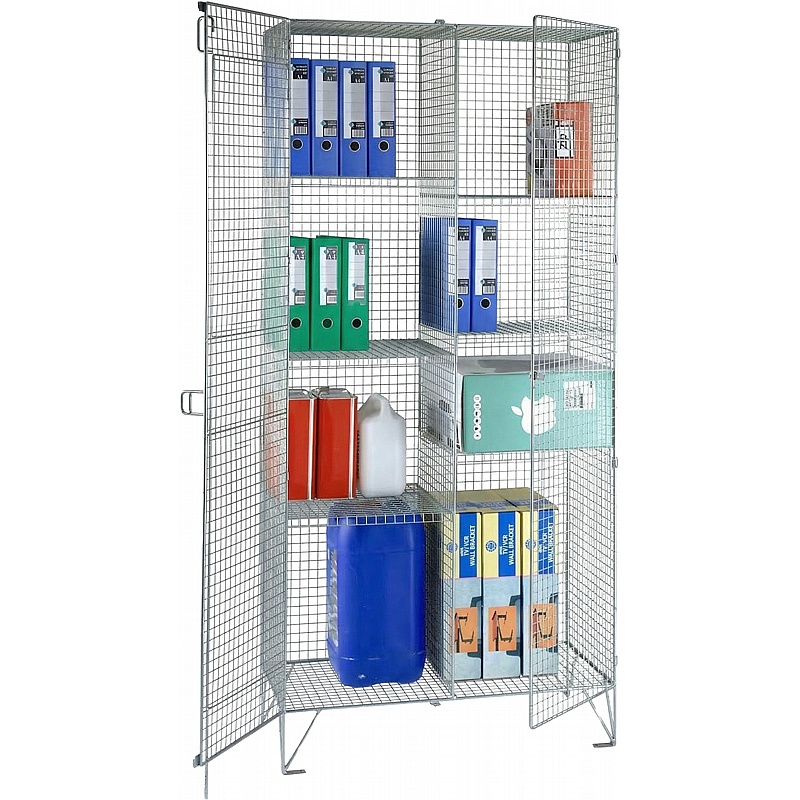 Ventra Premium Wire Mesh Double Door Compartment Cupboards - Lockers & Cloakroom
