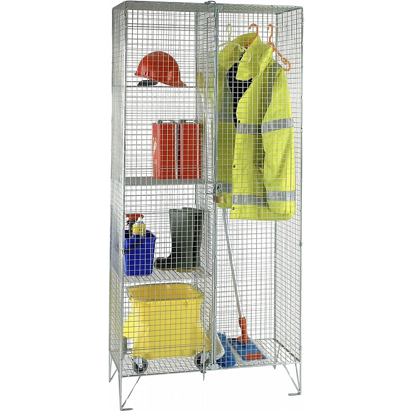 Ventra Premium Wire Mesh Janitor Cupboard - Lockers & Cloakroom