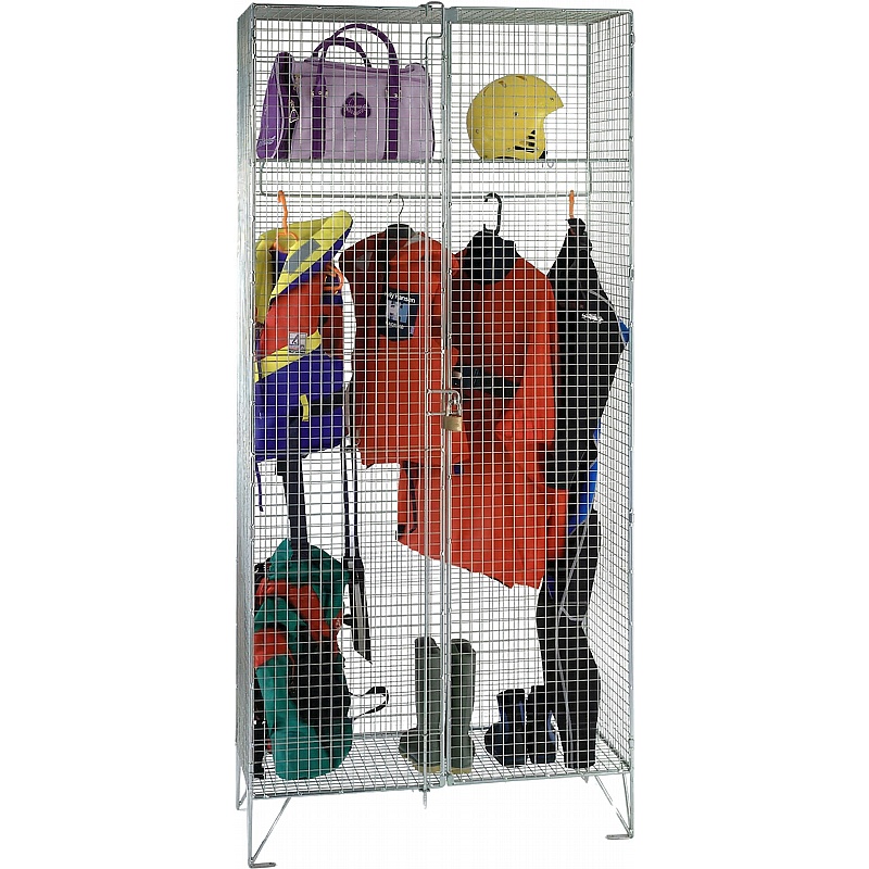 Ventra Premium Wire Mesh Wardrobe Cupboard - Lockers & Cloakroom