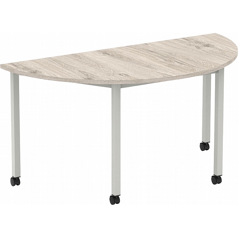 Flex Mobile Semi-Circular Box Leg Office Tables - Office Furniture