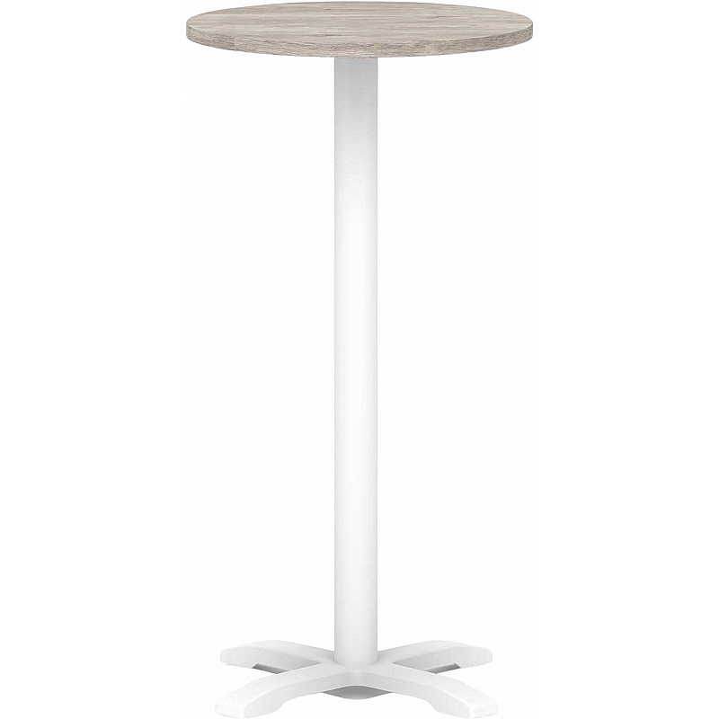 Italia Cross Base Tall Round Breakout and Canteen Table - Office Furniture