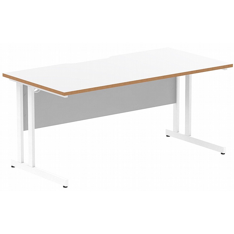 Oslo Rectangular Cantilever Office Desks - Office Furniture