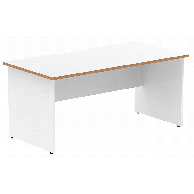 Oslo Rectangular Panel End Office Desks - Office Furniture