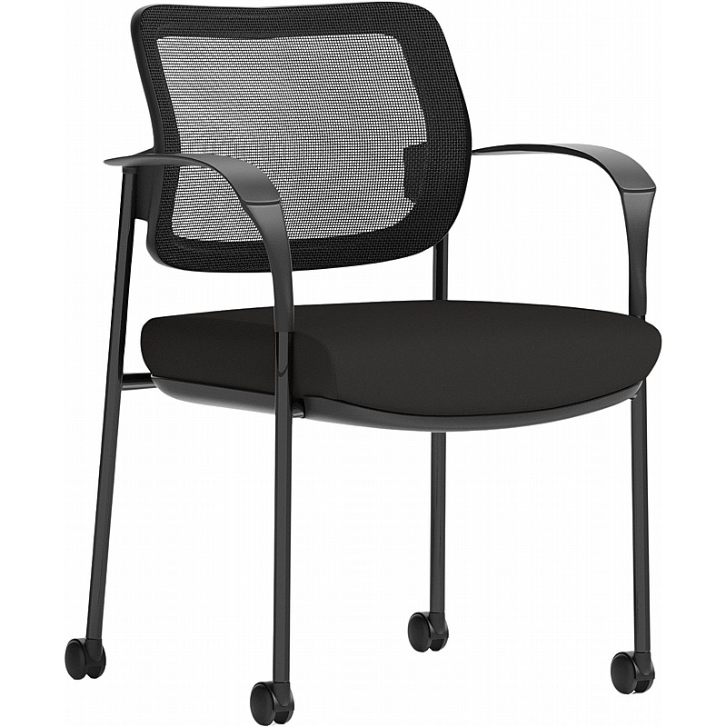 Brunswick Deluxe Mesh Back Mobile Conference Chair - Office Furniture