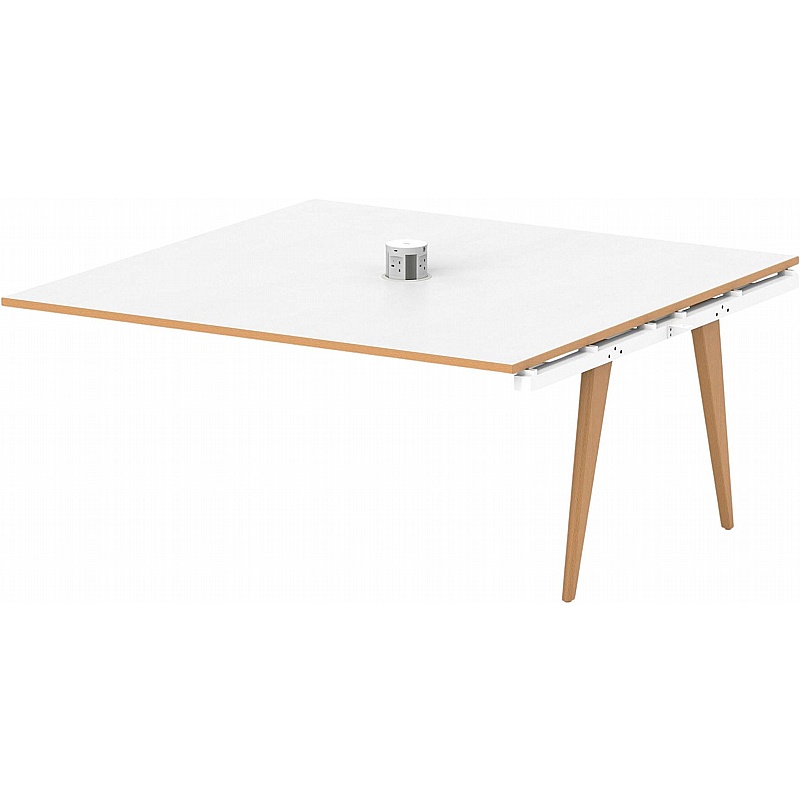 Oslo Volta Square Boardroom Table Extension With Power - Office Furniture