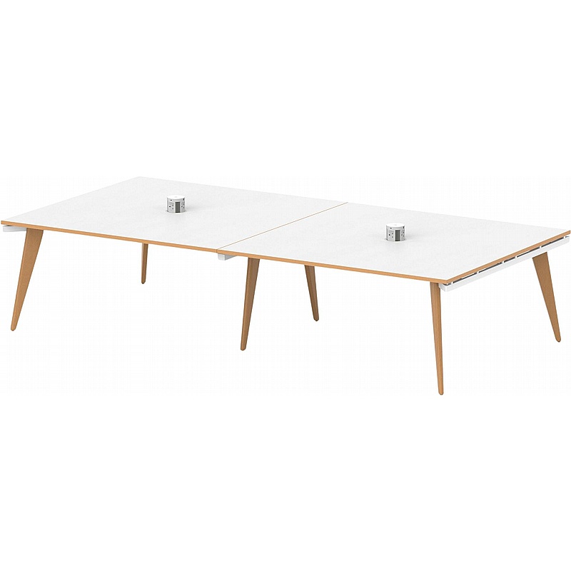 Oslo Volta Rectangular Boardroom Table With Power - Office Furniture