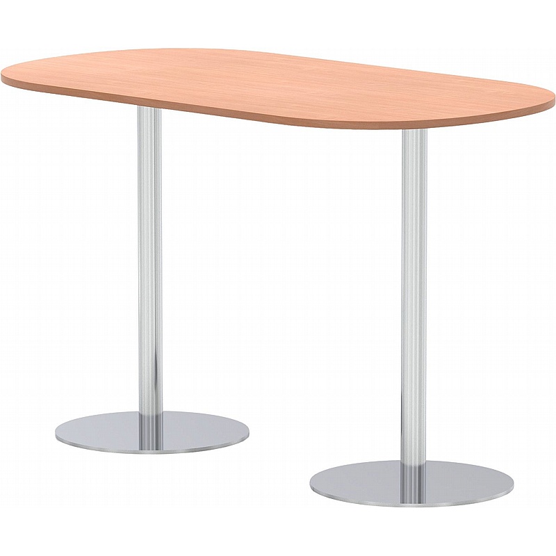 Italia D-End High Breakout and Boardroom Tables - Office Furniture